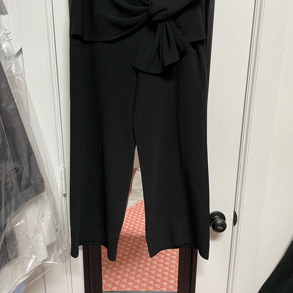 Cinq à Sept Black Wide Leg Cropped Pant